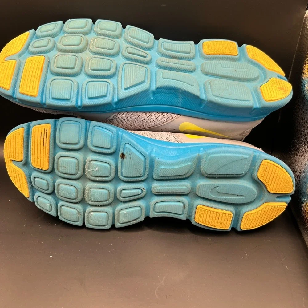 Nike Flex Experience RN 525754-012 Womens 9.5 Running Shoes‎ Gray Blue Sneaker